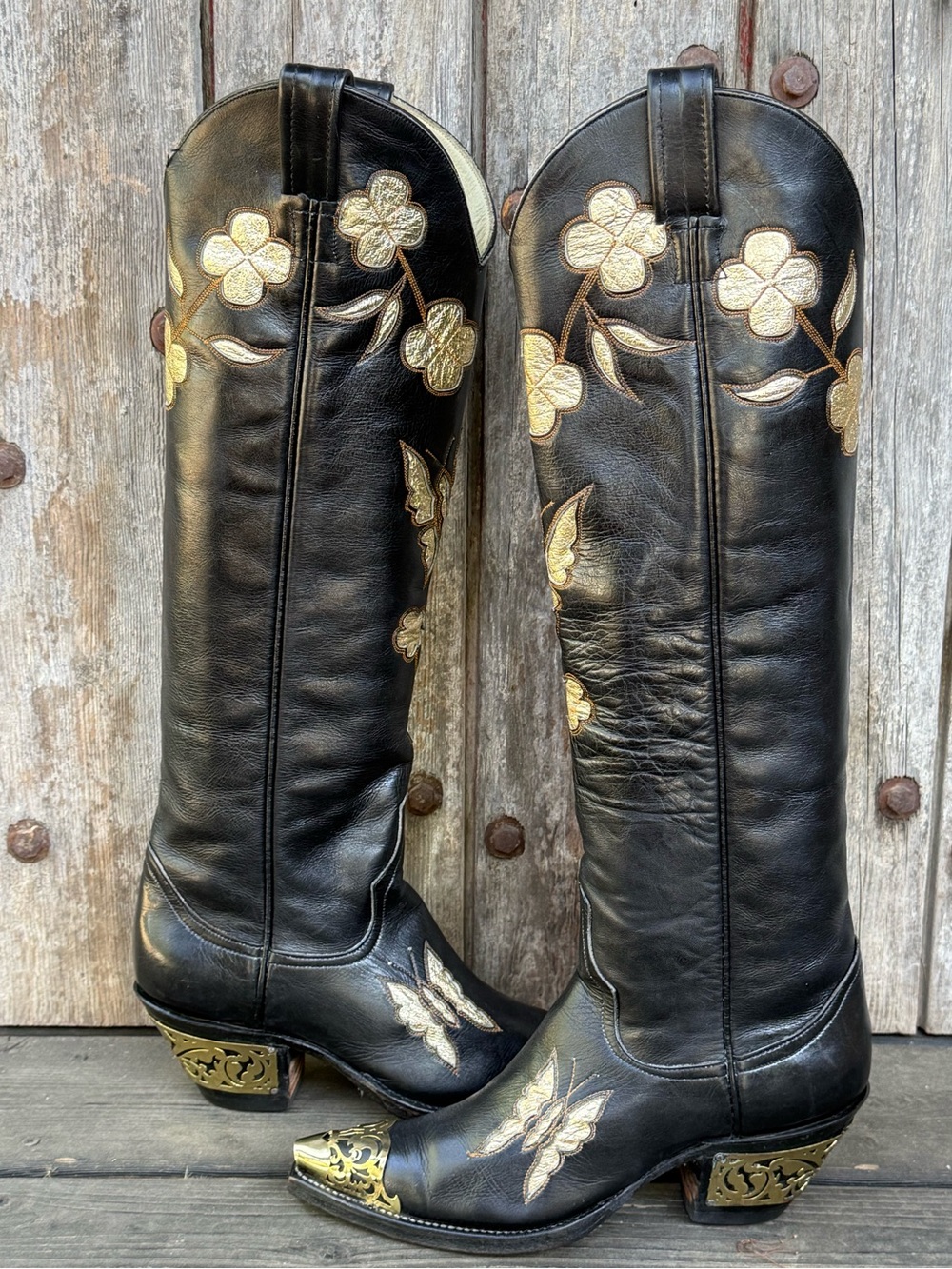 Rare Vintage Larry Mahan Women's Cowboy Boots in Mint Original Condition